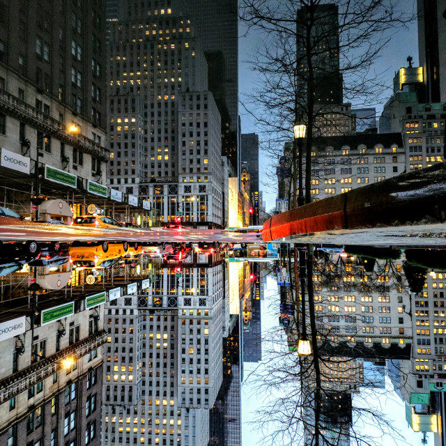 "Upper East Side at Dusk" by Nancy E Hightower - $37.20 "Upper East Side at Dusk" stock image