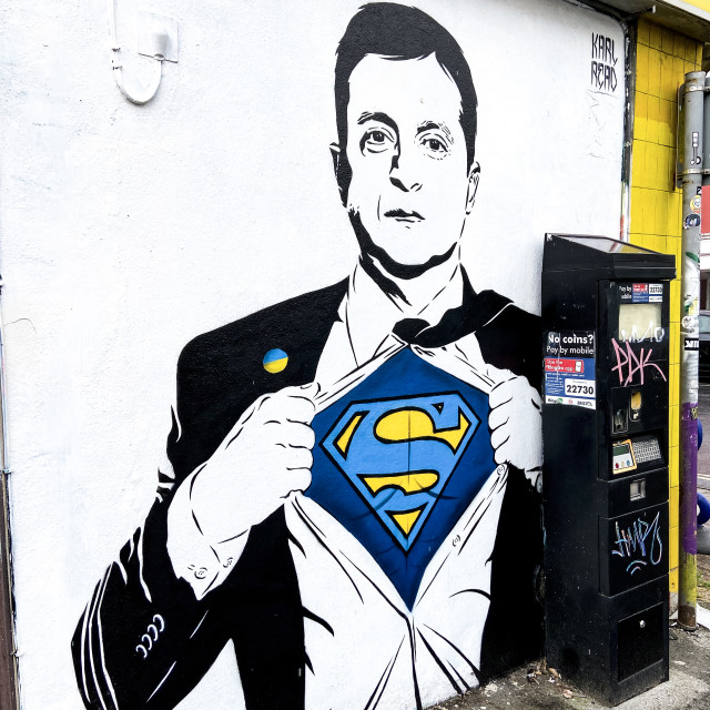 "Volodymyr Zelenskyy" by Tim Constable - £10.00 "Volodymyr Zelenskyy" stock image