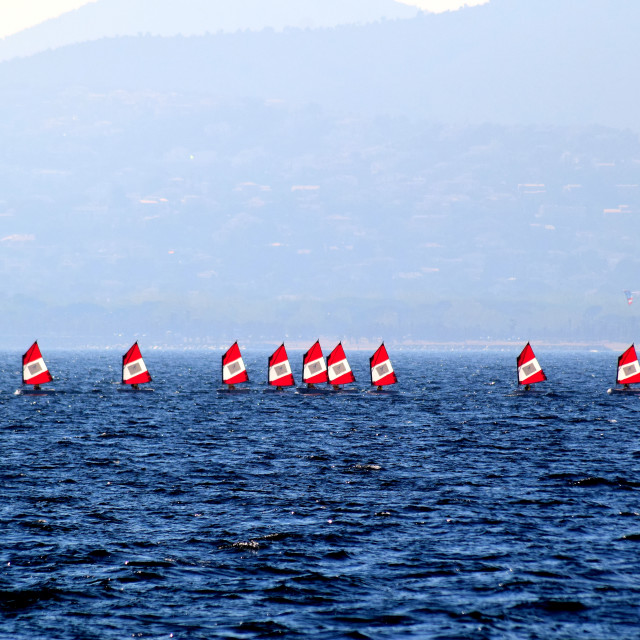 "Sail boats" by Amit Mendelsohn - £50.00 "Sail boats" stock image