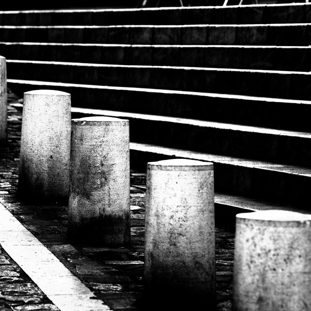 "Lines and cylinders" by Amit Mendelsohn - £50.00 "Lines and cylinders" stock image