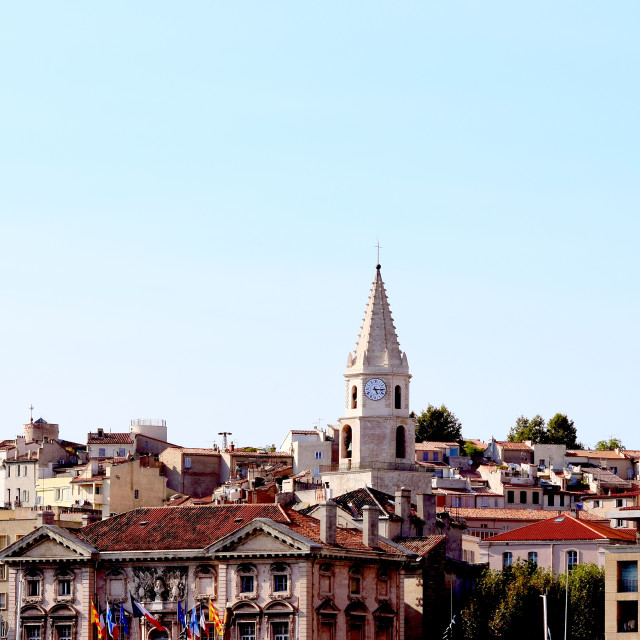 "The roofs of le panier" stock image