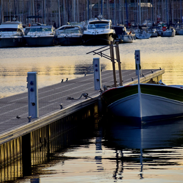 "A boat docking" stock image