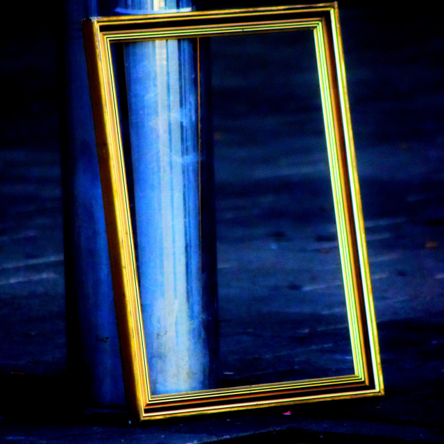 "out of the frame" by Amit Mendelsohn - £50.00 "out of the frame" stock image