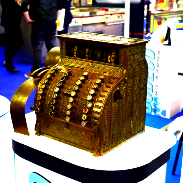 "an old cash machine" by Amit Mendelsohn - £50.00 "an old cash machine" stock image