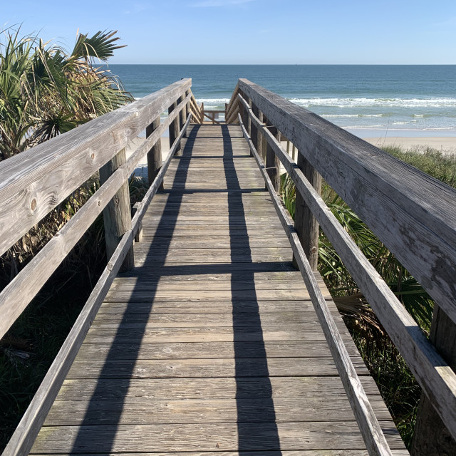 "Walkway to the Beach" by Melissa Minnella - £15.00 "Walkway to the Beach" stock image