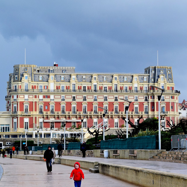 "Hotel DU palais - Biarritz" stock image