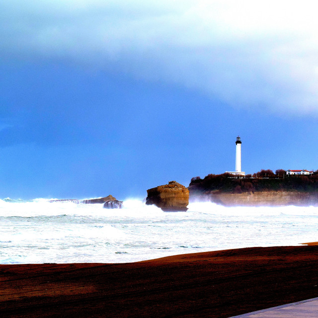 "The angry sea" stock image