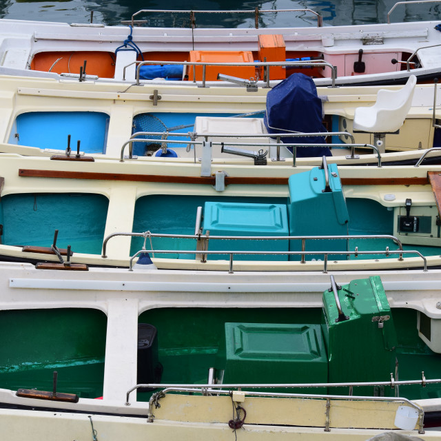 "Boats" by Amit Mendelsohn - £50.00 "Boats" stock image