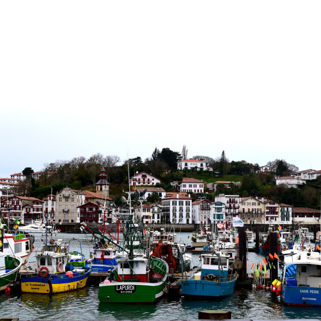 "The port of st. jean de Luz" by Amit Mendelsohn - £50.00 "The port of st. jean de Luz" stock image