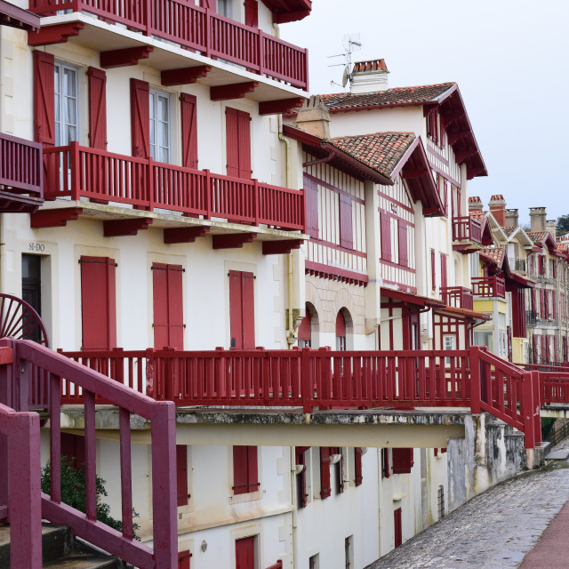 "The promenade in St. jean de luz" by Amit Mendelsohn - £50.00 "The promenade in St. jean de luz" stock image