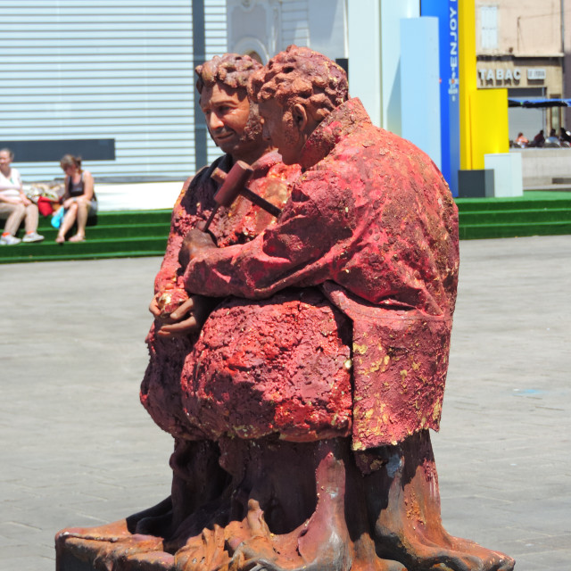 "A human statue" by Amit Mendelsohn - £50.00 "A human statue" stock image