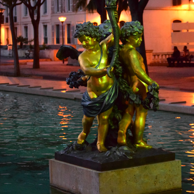 "A statue in front of the court" by Amit Mendelsohn - £50.00 "A statue in front of the court" stock image
