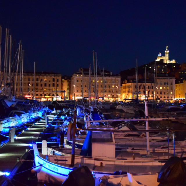 "The old port at night" by Amit Mendelsohn - £50.00 "The old port at night" stock image