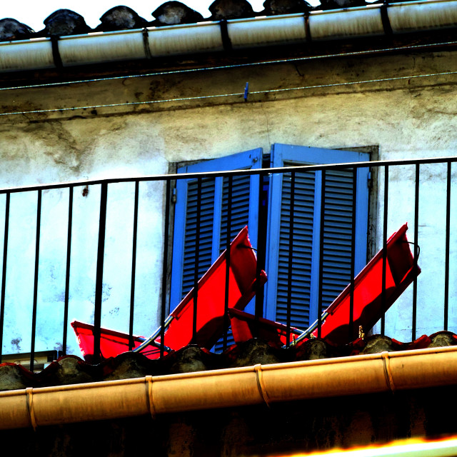 "2 red chairs" by Amit Mendelsohn - £50.00 "2 red chairs" stock image