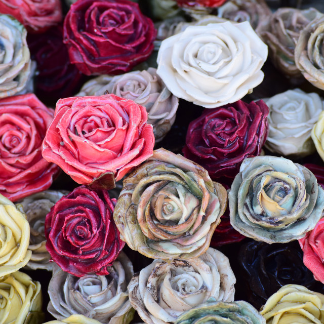 "Ceramics flowers" by Amit Mendelsohn - £50.00 "Ceramics flowers" stock image