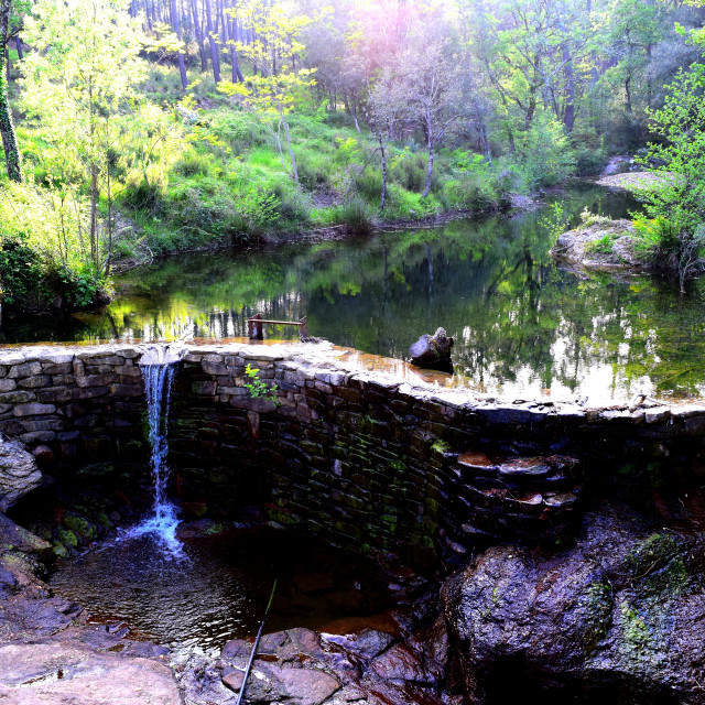 "A small waterfall" by Amit Mendelsohn - £50.00 "A small waterfall" stock image