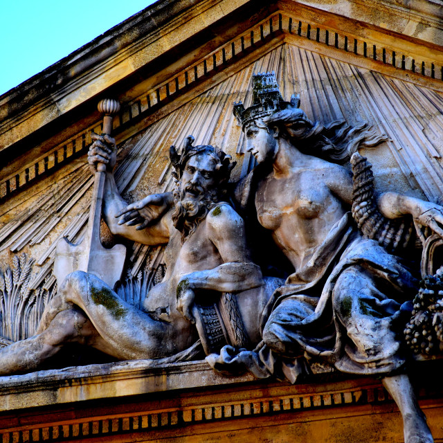 "A header above the building in aix" by Amit Mendelsohn - £50.00 "A header above the building in aix" stock image