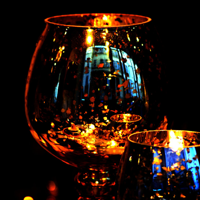 "Golden glasses" by Amit Mendelsohn - £50.00 "Golden glasses" stock image