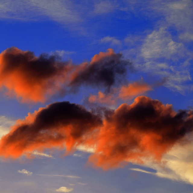 "Red clouds" by Amit Mendelsohn - £50.00 "Red clouds" stock image