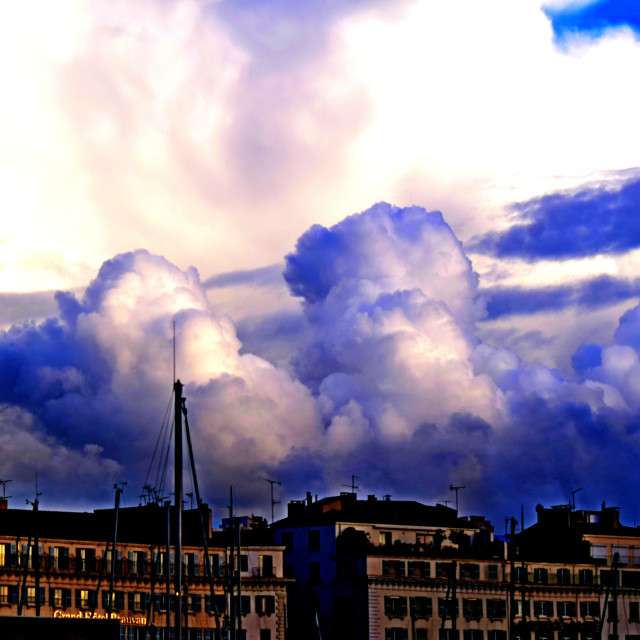 "A messy clouds" by Amit Mendelsohn - £50.00 "A messy clouds" stock image