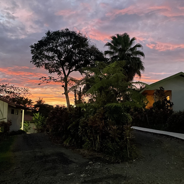 "Sunset at the Resort" by Melissa Minnella - £15.00 "Sunset at the Resort" stock image