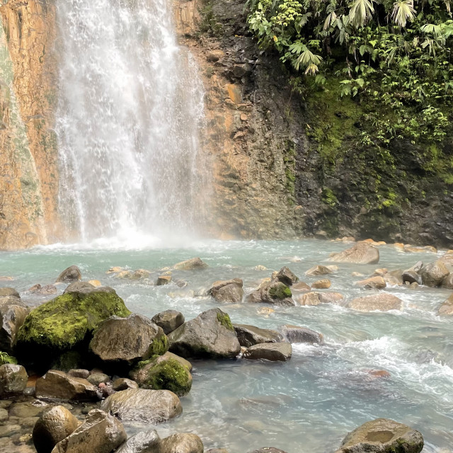 "Waterfall Hike" by Melissa Minnella - £15.00 "Waterfall Hike" stock image