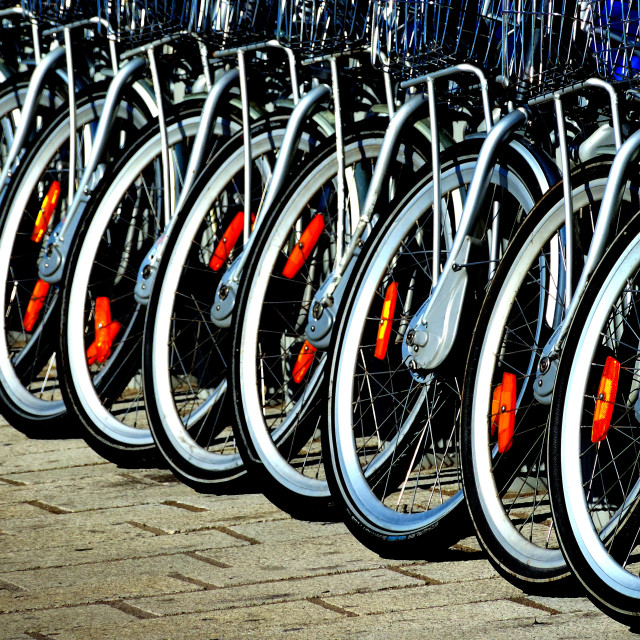 "Bicycles" by Amit Mendelsohn - £50.00 "Bicycles" stock image