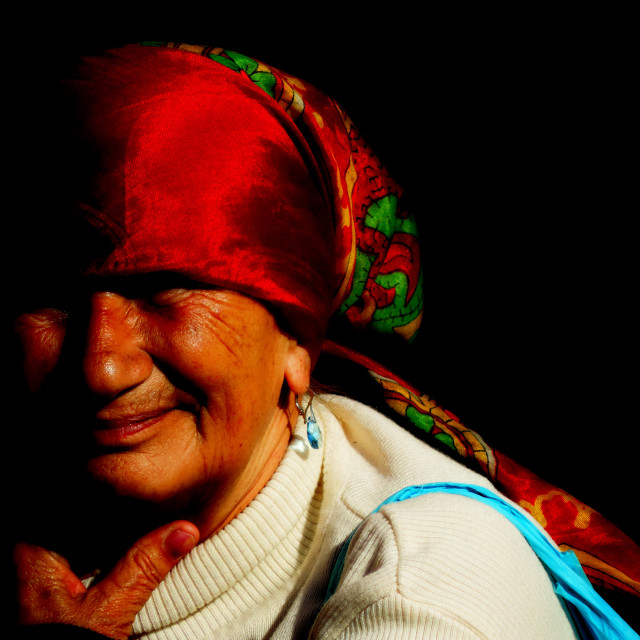 "a gypsy woman" by Amit Mendelsohn - £50.00 "a gypsy woman" stock image