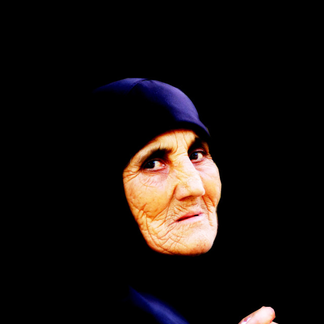 "An old gypsy" by Amit Mendelsohn - £50.00 "An old gypsy" stock image