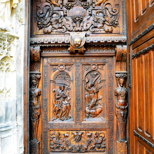 "Magnificent door in Avignon" by Amit Mendelsohn - £50.00 "Magnificent door in Avignon" stock image