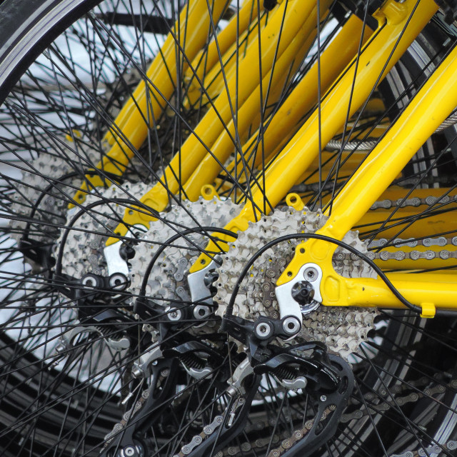 "Bicycles" by Amit Mendelsohn - £50.00 "Bicycles" stock image