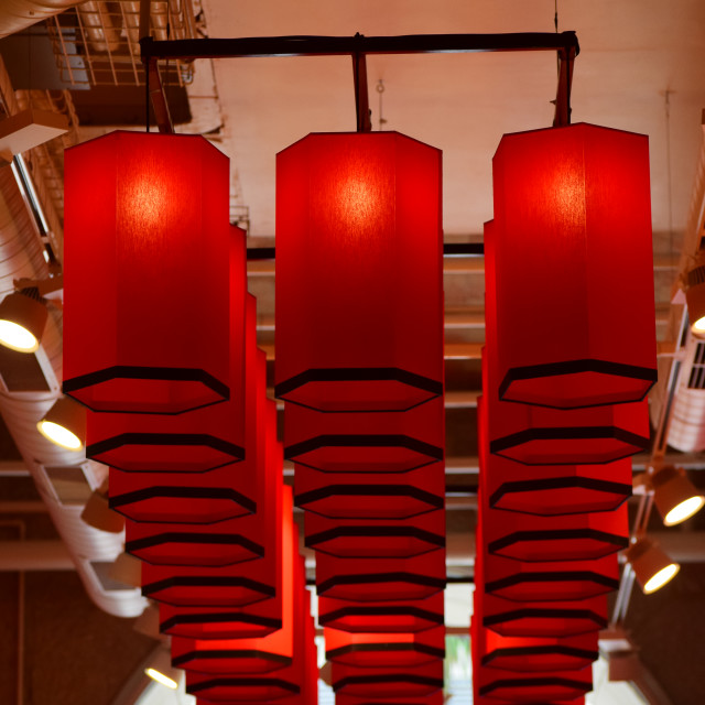 "Chinese lamps" by Amit Mendelsohn - £50.00 "Chinese lamps" stock image