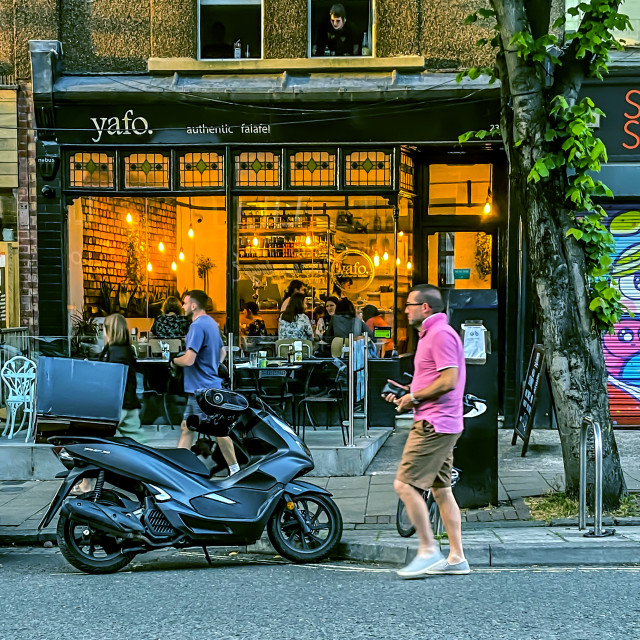 "Eating out" stock image