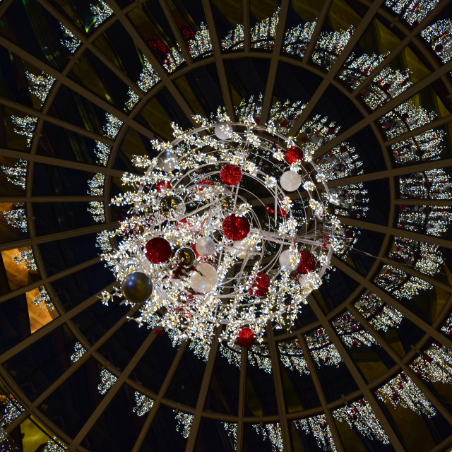 "Christmas decoration reflected" by Amit Mendelsohn - £50.00 "Christmas decoration reflected" stock image