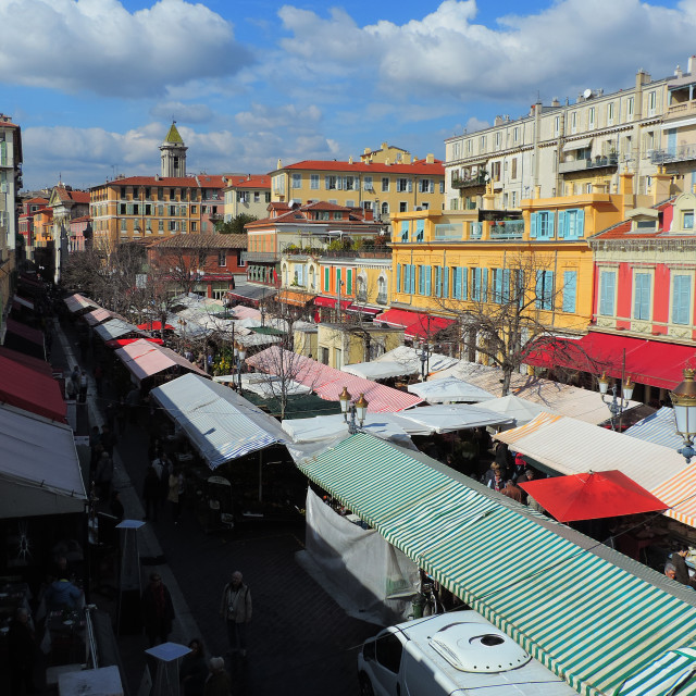 "Nice's Market" by Amit Mendelsohn - £50.00 "Nice's Market" stock image