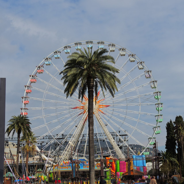 "The wheel of Nice" by Amit Mendelsohn - £50.00 "The wheel of Nice" stock image