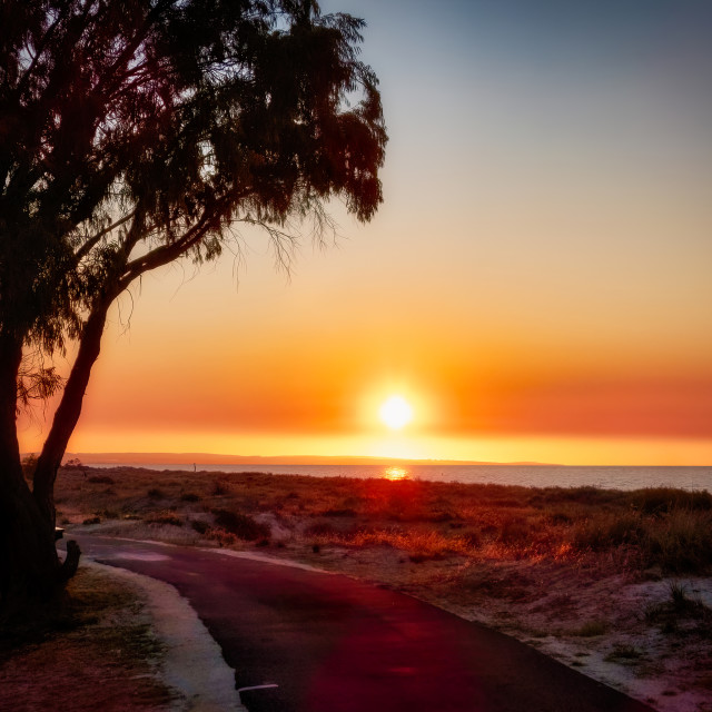 "Geographe Bay Sunset" stock image