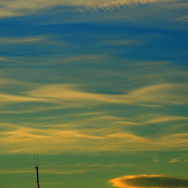"Waves in the sky" by Amit Mendelsohn - £50.00 "Waves in the sky" stock image
