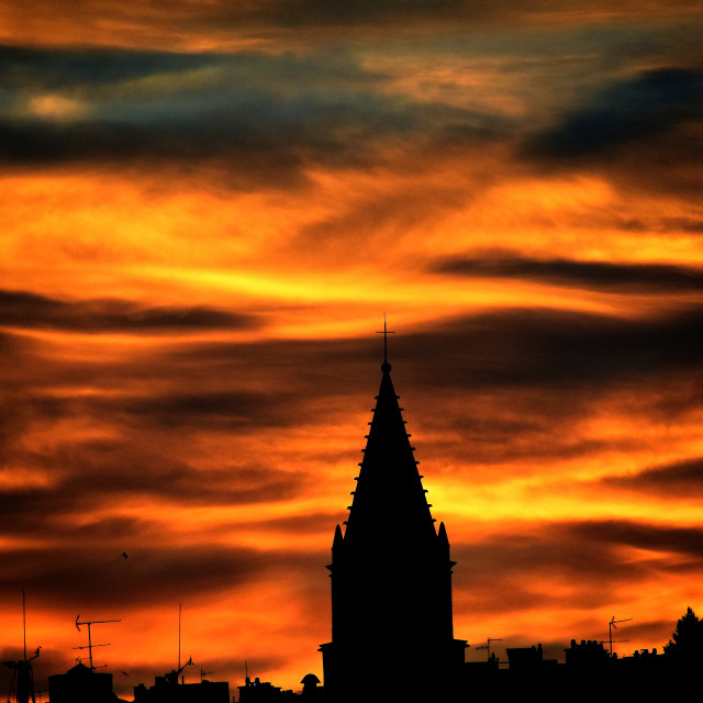 "The church of le panier" stock image