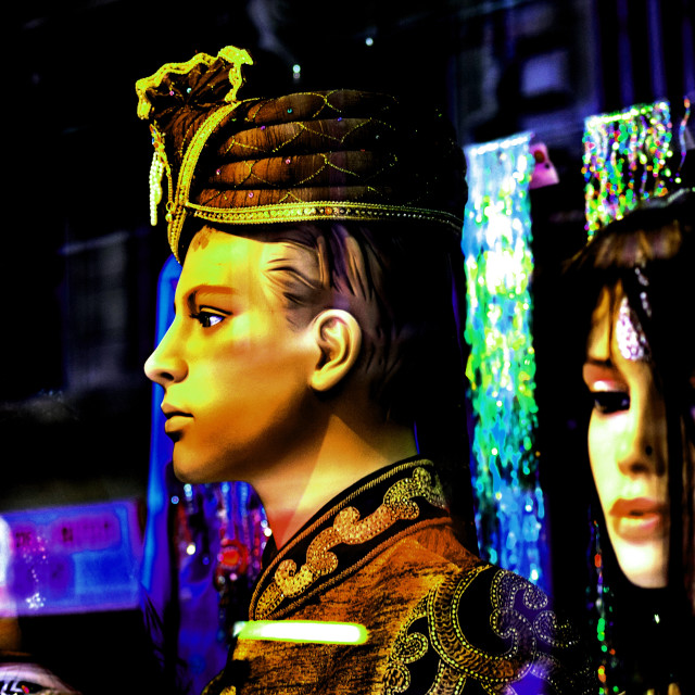 "Mannequin with traditional indian clothes" by Amit Mendelsohn - £50.00 "Mannequin with traditional indian clothes" stock image