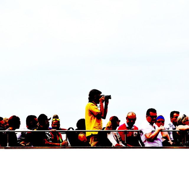 "Tourists" stock image