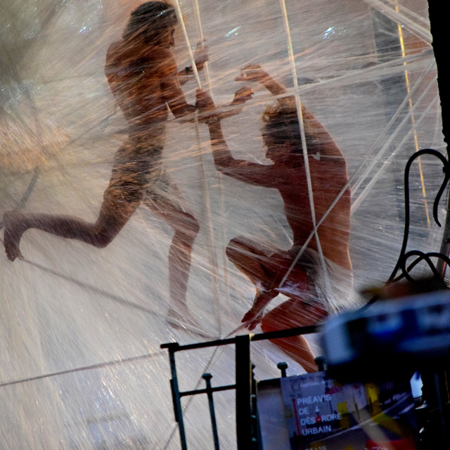 "Dance in a nylon" by Amit Mendelsohn - £50.00 "Dance in a nylon" stock image