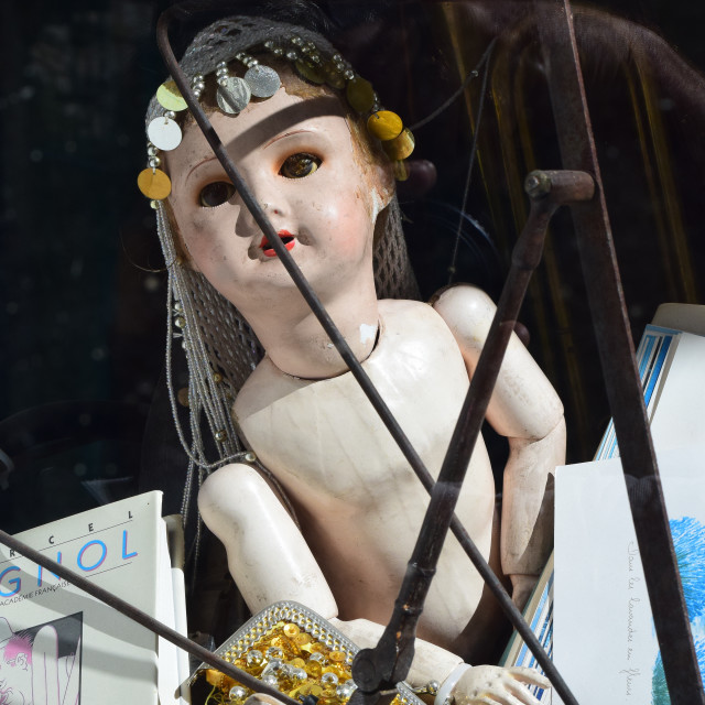 "Old china doll" by Amit Mendelsohn - £50.00 "Old china doll" stock image