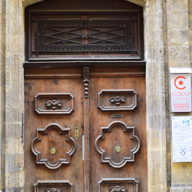 "Aix - Old door 4" by Amit Mendelsohn - £50.00 "Aix - Old door 4" stock image