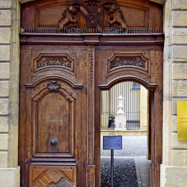 "Aix - Old door 10" stock image