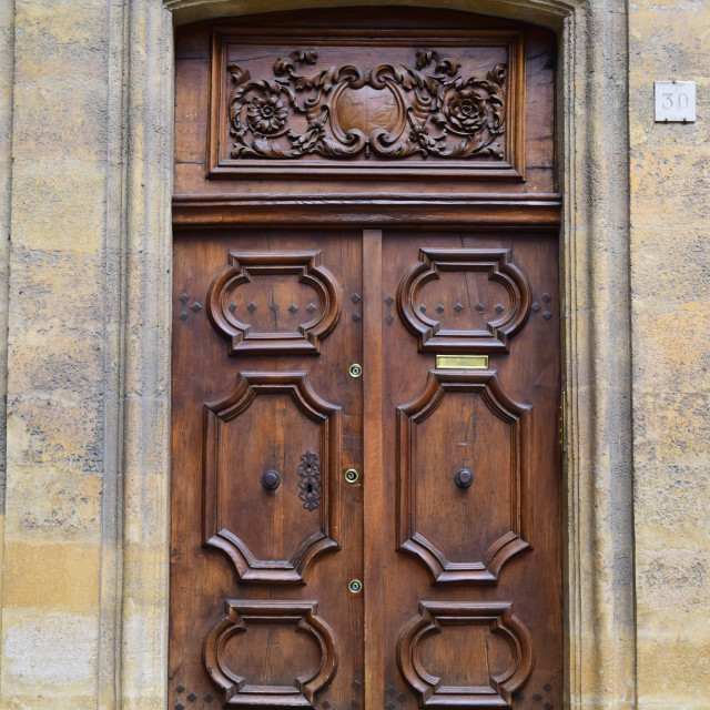 "Aix - Old door 11" by Amit Mendelsohn - £50.00 "Aix - Old door 11" stock image