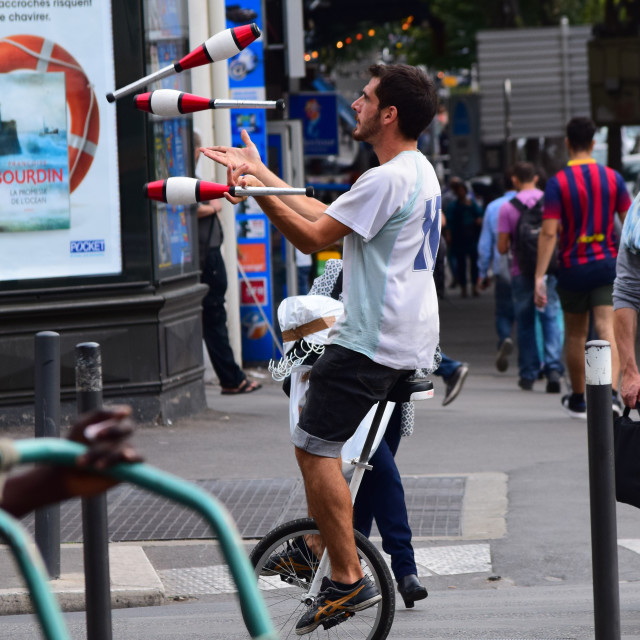 "An Acrobat" stock image