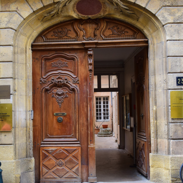 "Aix - Old door 13" by Amit Mendelsohn - £50.00 "Aix - Old door 13" stock image