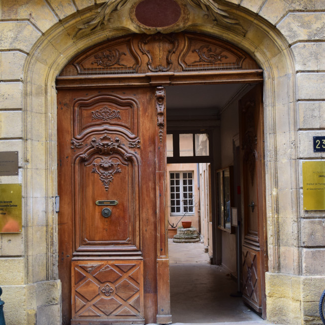 "Aix - Old door 13" stock image