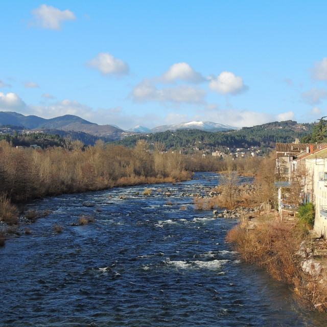 "The Ardeche" stock image